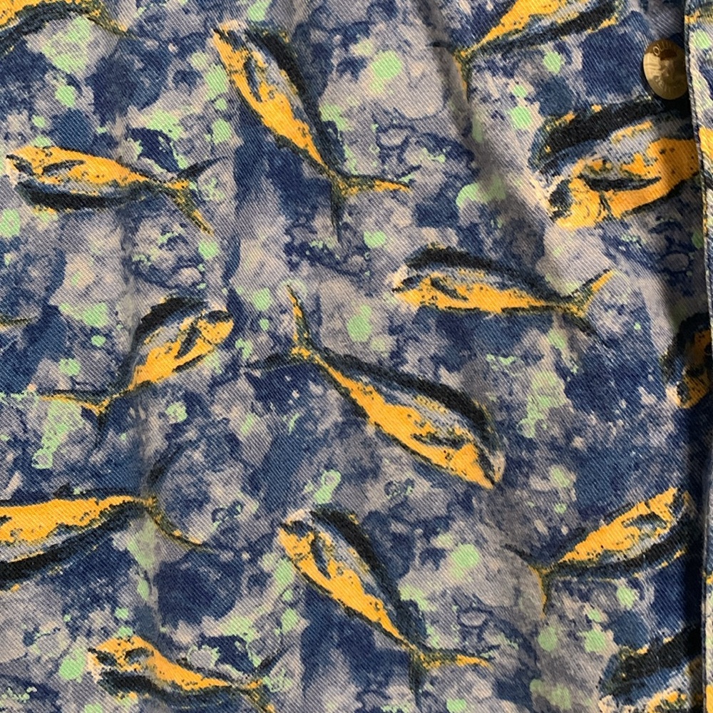 Men’s Columbia, Blue medium, SS button front shirt, preowned very good condition - Picture 5 of 13